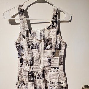 ModCloth Retro “Start Spreading the Mews!” Cat Dress | Small